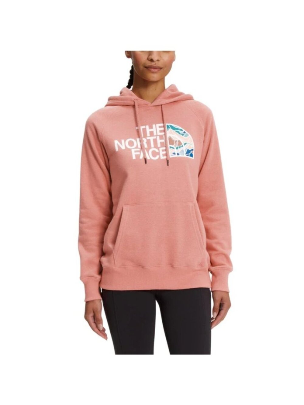 The North Face Size S Light Pink Rose Dawn Half Dome Cozy Hoodie Sweatshirt